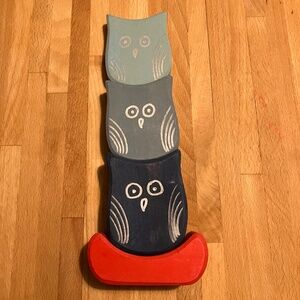 Grimm’s wood stacking owls